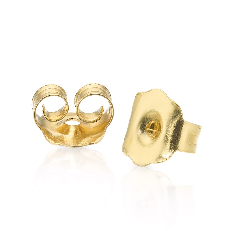 9ct Yellow Gold 0.25ct Diamond Flower Cluster Stud Earrings
