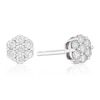 Thumbnail Image 0 of 9ct White Gold 0.25ct Diamond Flower Cluster Stud Earrings