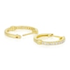Thumbnail Image 2 of 9ct Yellow Gold 0.10ct Diamond Hoop Earrings