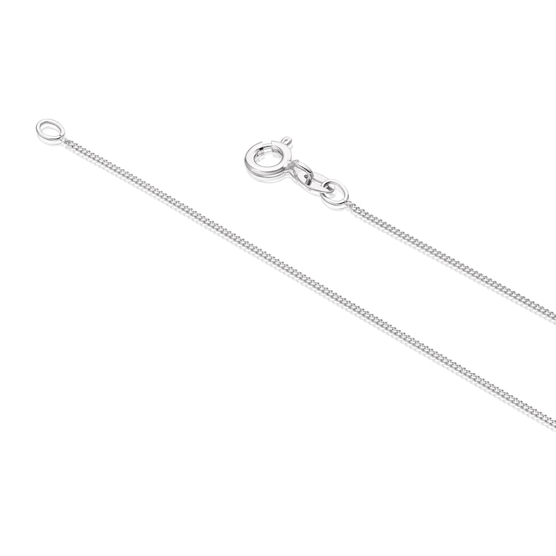 Main Image 3 of 9ct White Gold 0.50ct Diamond Solitaire Pendant Necklace