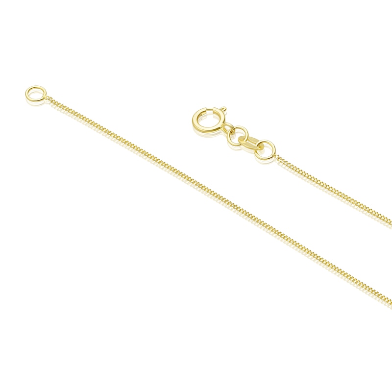 Main Image 3 of 9ct Yellow Gold 0.50ct Diamond Solitaire 18" Pendant Necklace