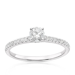 9ct White Gold 0.50ct Diamond Solitaire Ring
