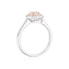 Thumbnail Image 3 of 9ct White & Rose Gold 0.20ct Diamond Halo Cluster Ring