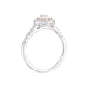 Thumbnail Image 2 of 9ct White & Rose Gold 0.25ct Diamond Pear Cluster Ring