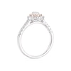Thumbnail Image 3 of 9ct White & Rose Gold 0.25ct Diamond Pear Cluster Ring