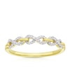 Thumbnail Image 1 of 9ct Yellow Gold Diamond Triple Infinity Ring