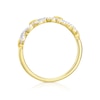 Thumbnail Image 3 of 9ct Yellow Gold Diamond Triple Infinity Ring