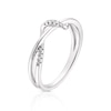 Thumbnail Image 2 of 9ct White Gold Diamond Fancy Twist Loop Ring
