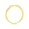 Thumbnail Image 3 of 9ct Yellow Gold Diamond Floral Twist Ring