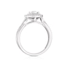 Thumbnail Image 2 of 9ct White Gold 0.33ct Diamond Twist Halo Solitaire Ring