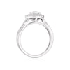 Thumbnail Image 3 of 9ct White Gold 0.33ct Diamond Twist Halo Solitaire Ring