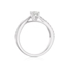 Thumbnail Image 3 of 9ct White Gold 0.50ct Diamond Twist Solitaire Ring