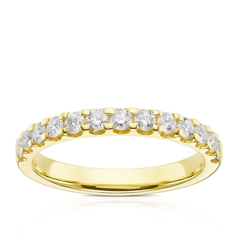 Main Image 1 of 9ct Yellow Gold 0.50ct Diamond Eternity Ring