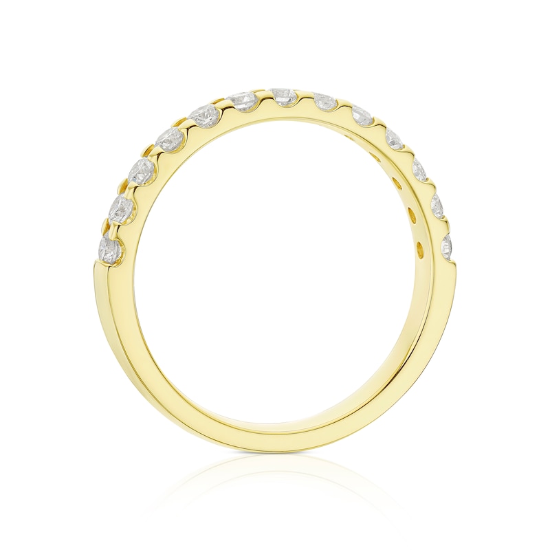 Main Image 3 of 9ct Yellow Gold 0.50ct Diamond Eternity Ring