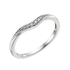 Thumbnail Image 1 of 9ct White Gold Shaped Diamond Band