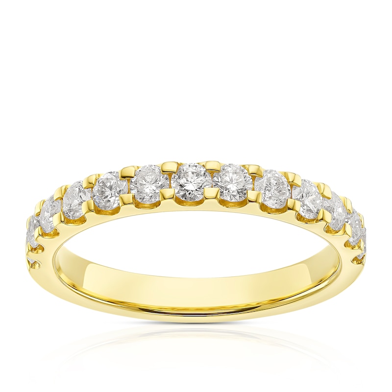 Main Image 1 of 9ct Yellow Gold 0.66ct Diamond Eternity Ring