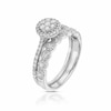 Thumbnail Image 2 of Perfect Fit 9ct White Gold 0.50ct Diamond Vintage Round Bridal Set