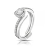 Thumbnail Image 1 of Perfect Fit 9ct White Gold 0.40ct Diamond Halo Bridal Set