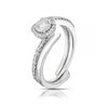 Thumbnail Image 2 of Perfect Fit 9ct White Gold 0.40ct Diamond Halo Bridal Set