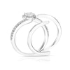Thumbnail Image 2 of Perfect Fit 9ct White Gold 0.40ct Diamond Halo Bridal Set