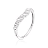 Thumbnail Image 2 of 9ct White Gold Diamond Twisted Shaped Ring