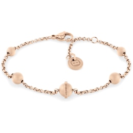 Tommy Hilfiger Ladies' Carnation Gold Plated Orb Bracelet