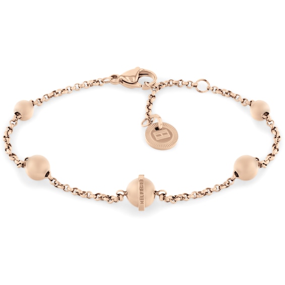 Tommy Hilfiger Women's Carnation Gold Plated Orb Bracelet