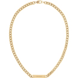 Tommy Hilfiger Men's Gold Tone Curb Chain Necklace