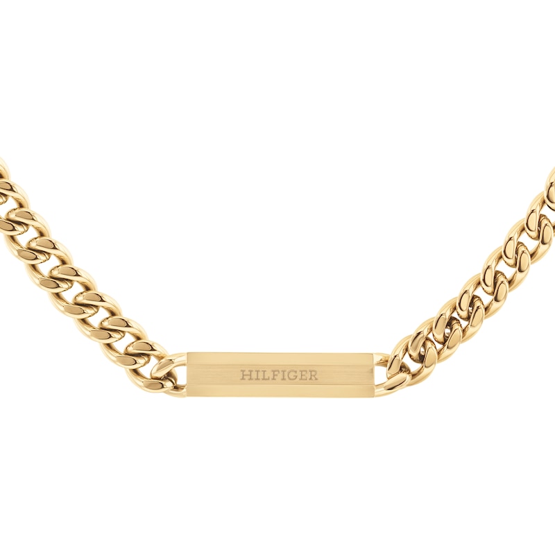 Tommy Hilfiger Men's Gold Tone Curb Chain Necklace