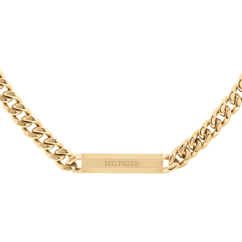 Main Image 2 of Tommy Hilfiger Men's Gold Tone Curb Chain Necklace
