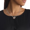 Thumbnail Image 3 of Calvin Klein Ladies' Two Tone Stainless Steel & Rose Gold Circle Double Chain Necklace