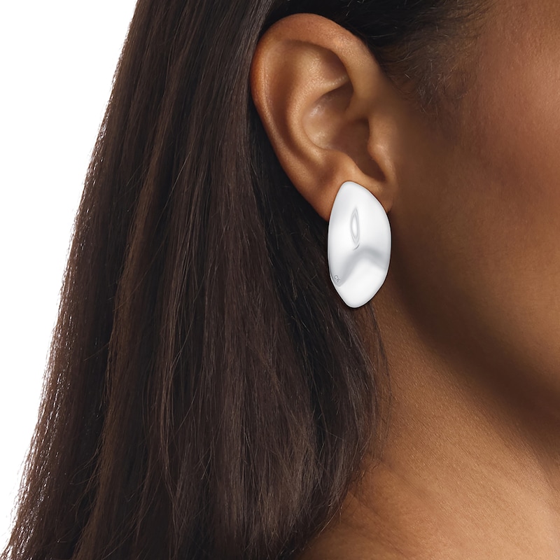 Main Image 4 of Calvin Klein Ladies' Stainless Steel Sculptural 2 Size Studs