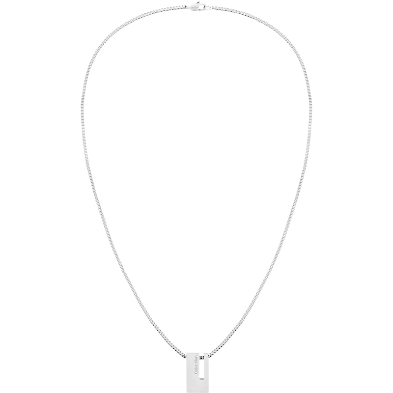 Calvin Klein Men's Stainless Steel Pendant Necklace