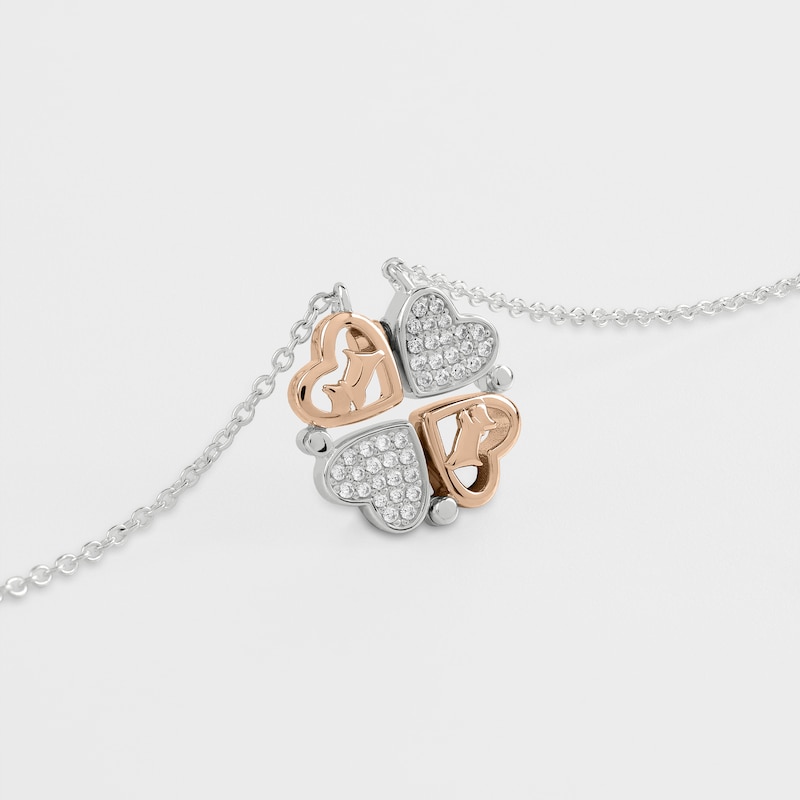 Main Image 3 of Radley Forever Mine Ladies' Sterling Silver Magnetic Closing Hearts Necklace