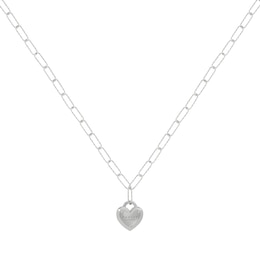 Radley Ladies' Silver Tone Heart Padlock Charm Necklace