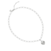 Thumbnail Image 1 of Radley Ladies' Silver Tone Heart Padlock Charm Necklace