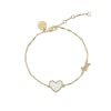 Thumbnail Image 0 of Radley 18ct Gold Plated Mother Of Pearl Heart & Jumping Dog Necklace
