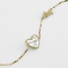 Thumbnail Image 2 of Radley 18ct Gold Plated Mother Of Pearl Heart & Jumping Dog Bracelet