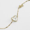 Thumbnail Image 1 of Radley 18ct Gold Plated Mother Of Pearl Heart & Jumping Dog Necklace