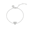 Thumbnail Image 0 of Radley Silver Tone Pavé Stone Set Heart Bracelet