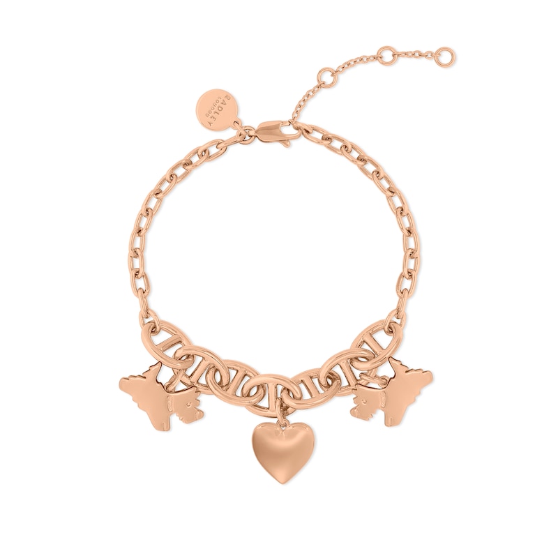 Radley 18ct Rose Gold Plated Charm Bracelet