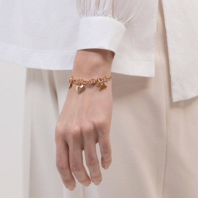 Main Image 3 of Radley 18ct Rose Gold Plated Charm Bracelet