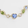 Thumbnail Image 1 of Radley Ladies' 18ct Pale Gold Plated Multicolour Heart & Stone Set Bracelet