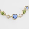 Thumbnail Image 2 of Radley Ladies' 18ct Pale Gold Plated Multicolour Heart & Stone Set Bracelet