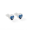 Thumbnail Image 1 of Radley Ladies' Sterling Silver Blue Stone Heart Stud Earrings