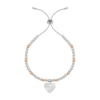 Thumbnail Image 0 of Radley Ladies' Silver Tone Bracelet Rose Gold Plated Balls and Etched Heart Pendant Bolo Bracelet