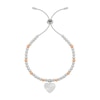 Thumbnail Image 1 of Radley Ladies' Silver Tone Bracelet Rose Gold Plated Balls and Etched Heart Pendant Bolo Bracelet