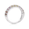 Thumbnail Image 2 of Sterling Silver Multi-Stone & 0.33ct Diamond Ring