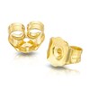 Thumbnail Image 2 of 9ct Yellow Gold & 0.08ct Diamond Total Heart Stud Earrings