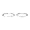 Thumbnail Image 2 of 9ct White Gold 0.25ct Diamond Hoop Earrings